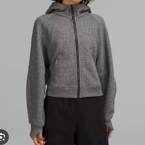 Lululemon Oversized Cropped Full-Zip Scuba Hoodie